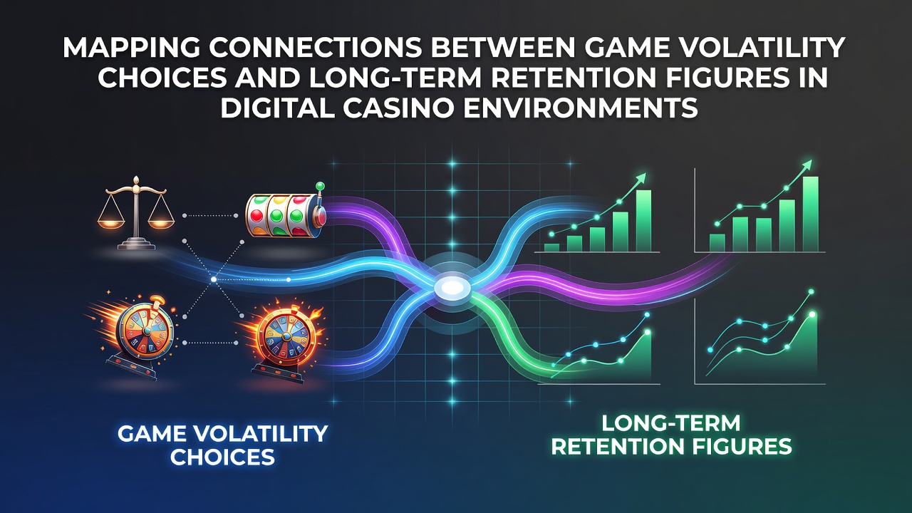 Data visualization showing connections between slot volatility levels and player retention metrics in online casino platforms